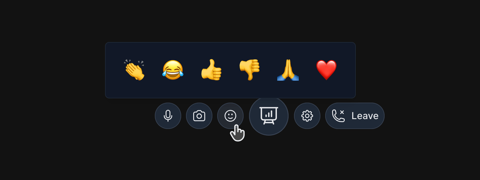 Reactions in HxMeet